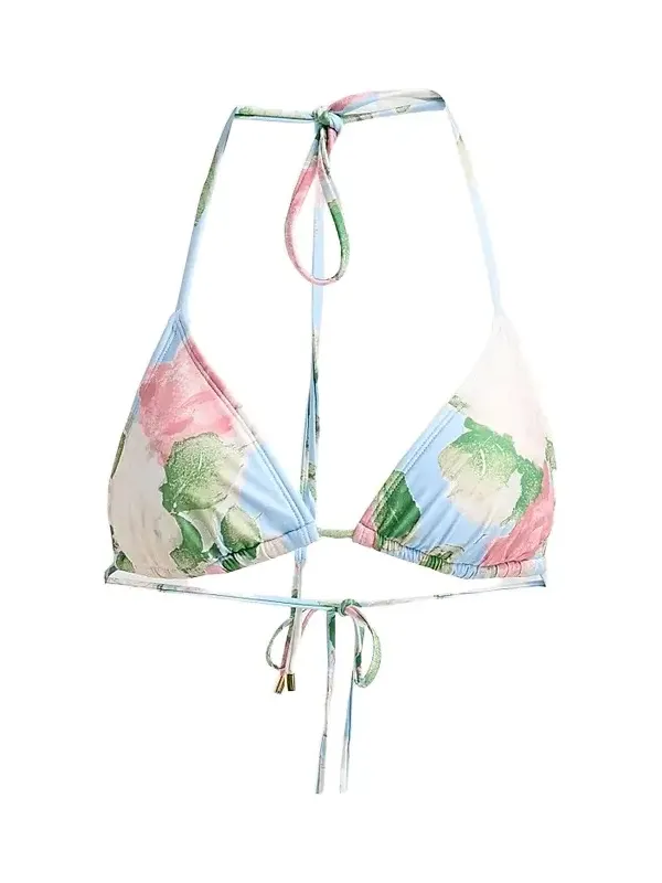 Women's Enamour Essential Floral String Bikini Top