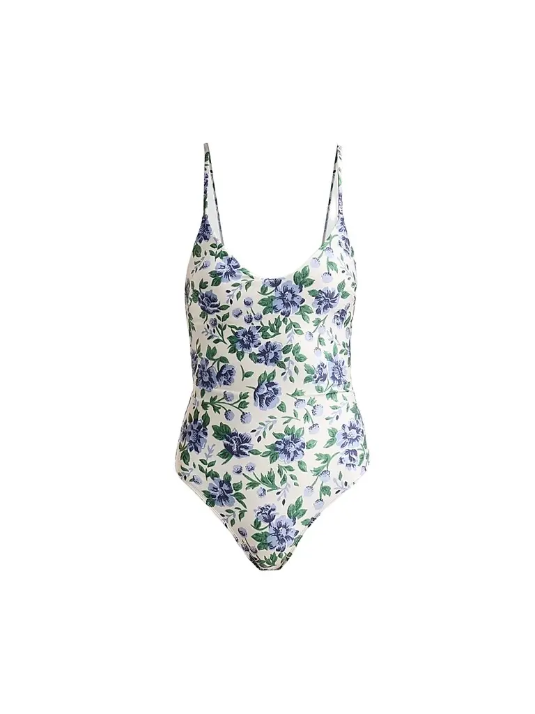 Peony Women's Enamour Darling One-Piece Swimsuit - Provence - Size Large | Image 1 Peony Women's Enamour Darling One-Piece Swimsuit - Provence - Size Large | Image 1