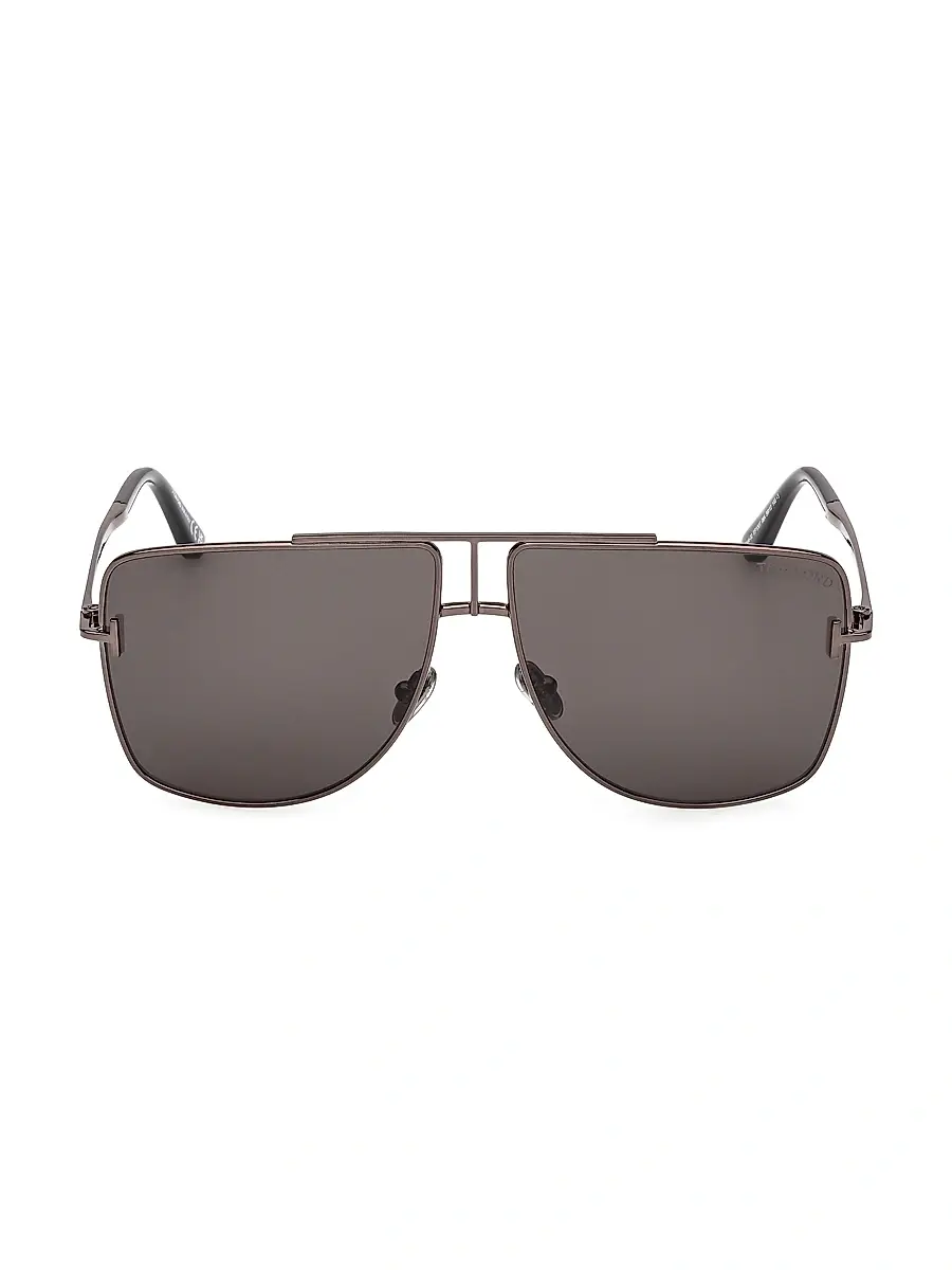 Tom Ford Men's Eliott-02 59MM Geometric Aviator Sunglasses | Thumbnail 2 Tom Ford Men's Eliott-02 59MM Geometric Aviator Sunglasses | Thumbnail 2