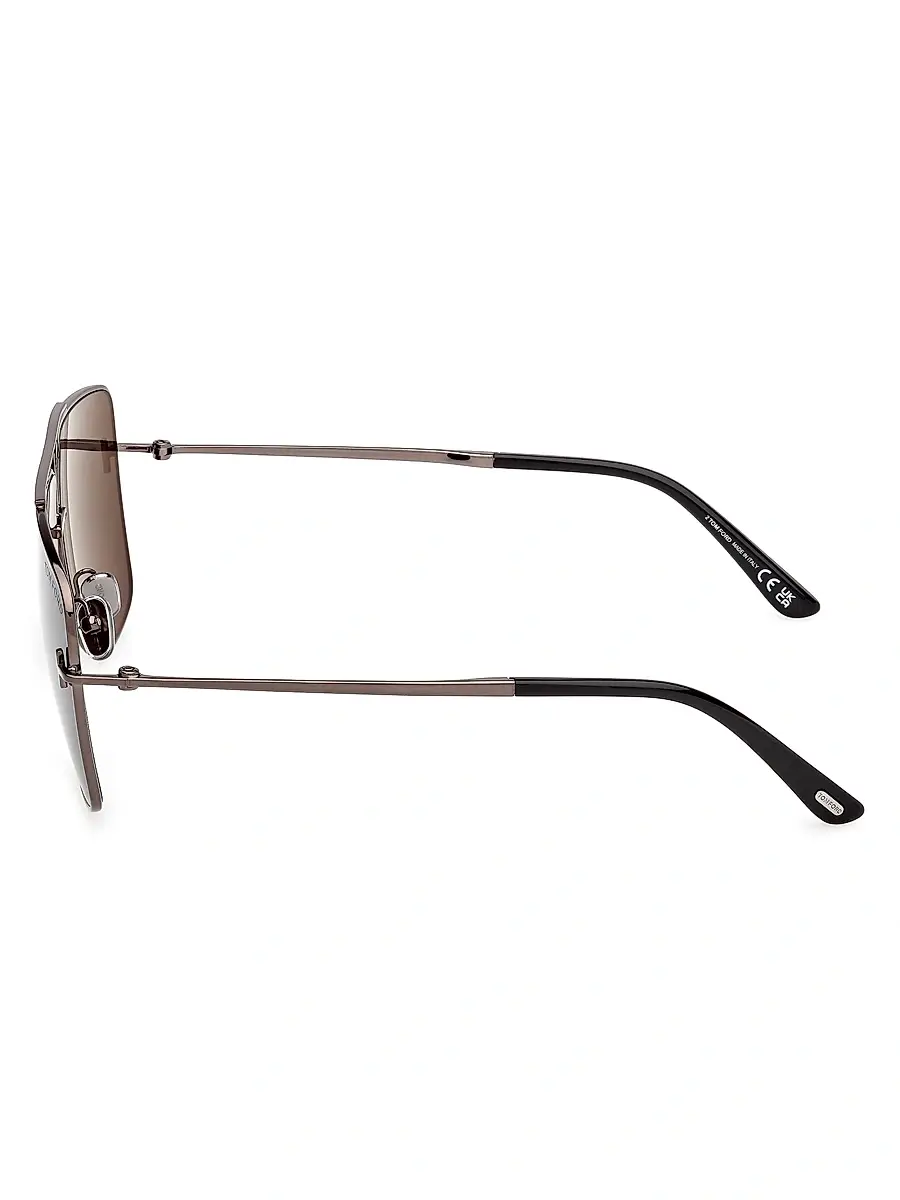 Tom Ford Men's Eliott-02 59MM Geometric Aviator Sunglasses | Thumbnail 3 Tom Ford Men's Eliott-02 59MM Geometric Aviator Sunglasses | Thumbnail 3