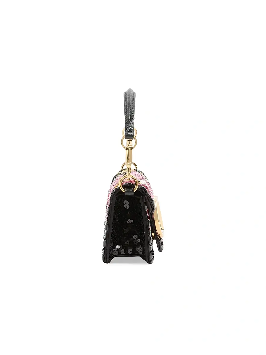 Valentino Women's Locò Small Embroidered Shoulder Bag | Thumbnail 4