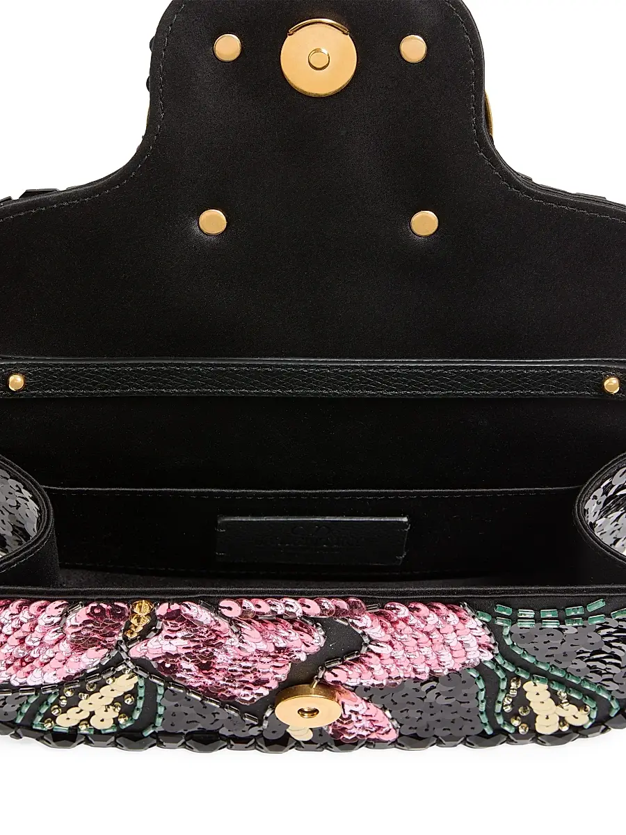 Valentino Women's Locò Small Embroidered Shoulder Bag | Thumbnail 5