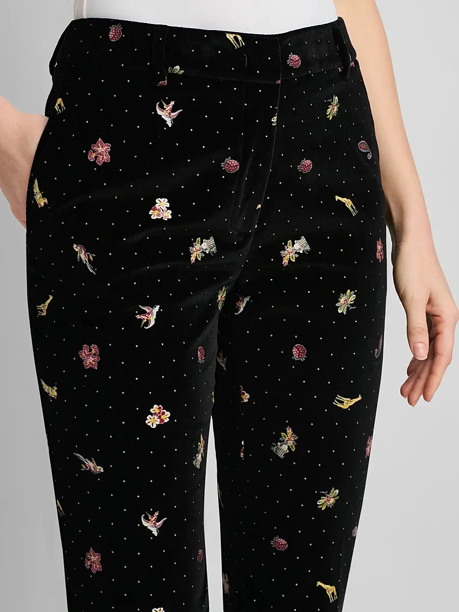Etro Women's Printed Stretch-Cotton Trousers | Thumbnail 5 Etro Women's Printed Stretch-Cotton Trousers | Thumbnail 5