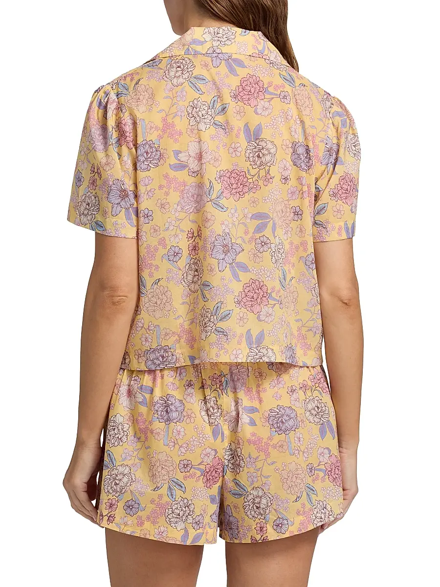 Papinelle Women's Karolina Floral Short Pajamas | Thumbnail 5 Papinelle Women's Karolina Floral Short Pajamas | Thumbnail 5