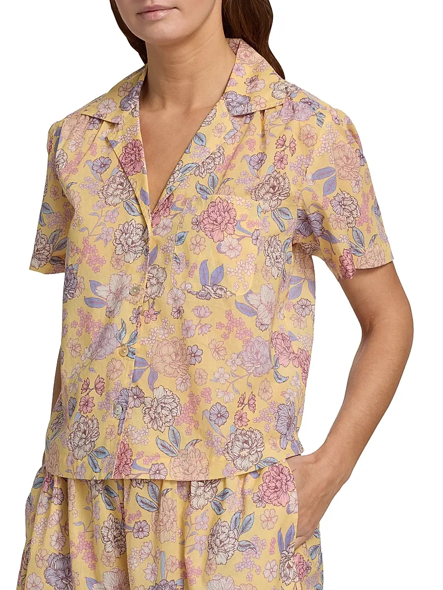 Papinelle Women's Karolina Floral Short Pajamas | Thumbnail 6 Papinelle Women's Karolina Floral Short Pajamas | Thumbnail 6