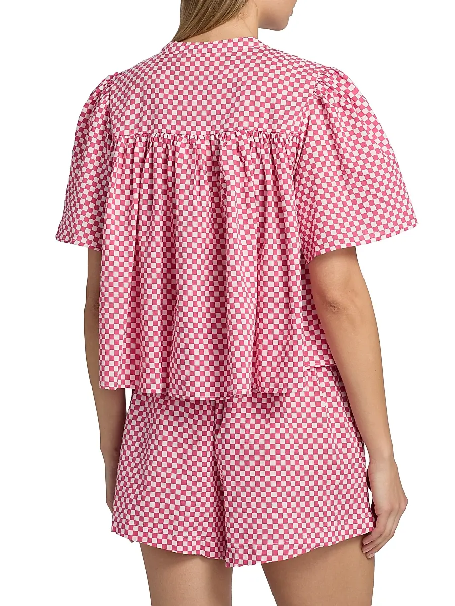 Papinelle Women's Anais Gathered Boxer Pajamas | Thumbnail 5 Papinelle Women's Anais Gathered Boxer Pajamas | Thumbnail 5