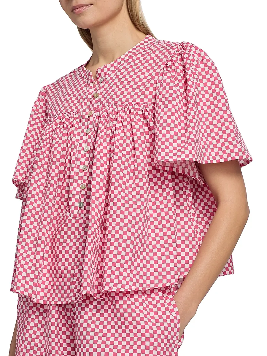 Papinelle Women's Anais Gathered Boxer Pajamas | Thumbnail 6 Papinelle Women's Anais Gathered Boxer Pajamas | Thumbnail 6