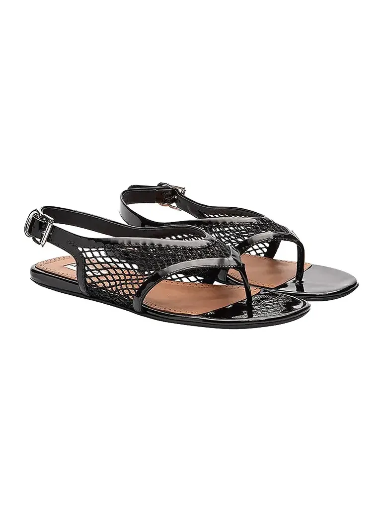 Fishnet Flat Sandal