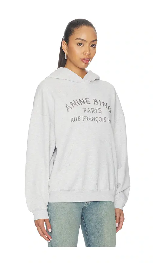 Anine Bing Harvey Sweatshirt Paris Stencil | Thumbnail 2 Anine Bing Harvey Sweatshirt Paris Stencil | Thumbnail 2