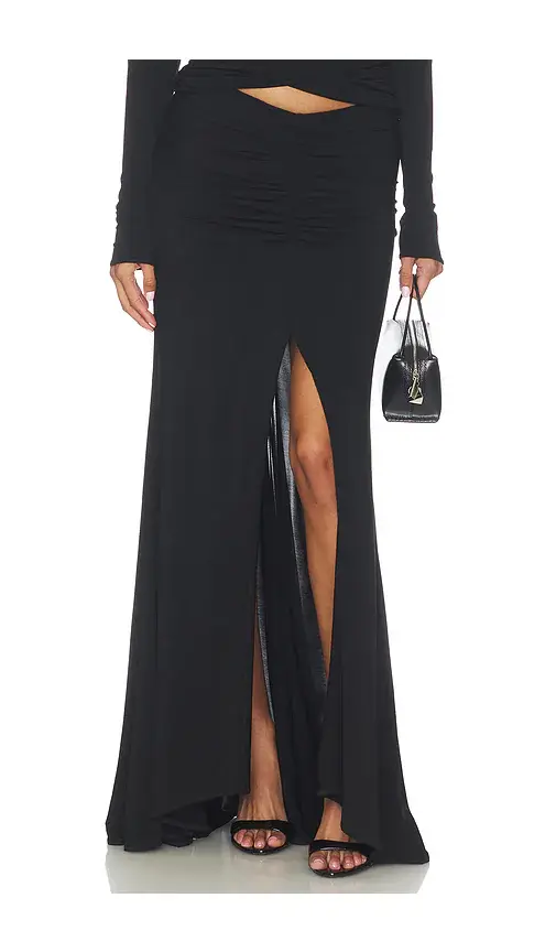 Misha The Jersey Gathered Skirt | Image 1 Misha The Jersey Gathered Skirt | Image 1