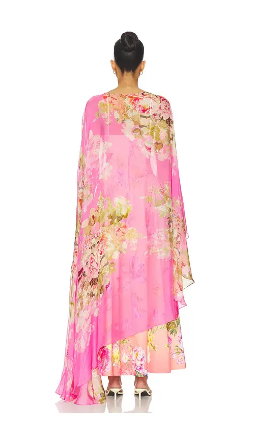 Hemant & Nandita Ruched Cape | Thumbnail 4