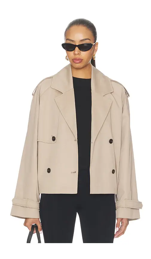 Anine Bing Rickie Cropped Trench | Thumbnail 2 Anine Bing Rickie Cropped Trench | Thumbnail 2