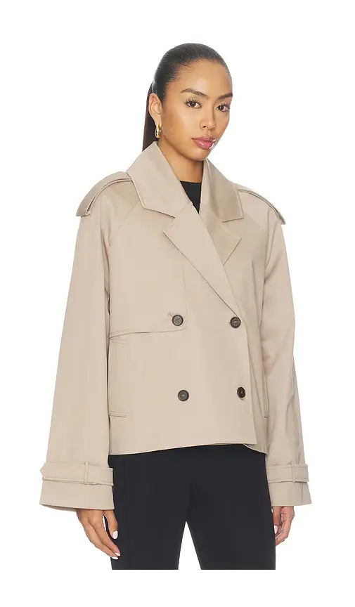 Anine Bing Rickie Cropped Trench | Thumbnail 3 Anine Bing Rickie Cropped Trench | Thumbnail 3