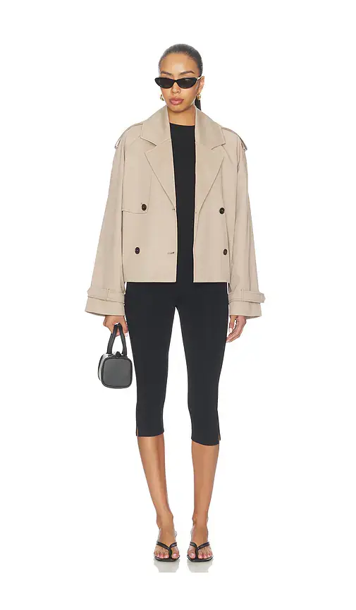 Anine Bing Rickie Cropped Trench | Thumbnail 5 Anine Bing Rickie Cropped Trench | Thumbnail 5