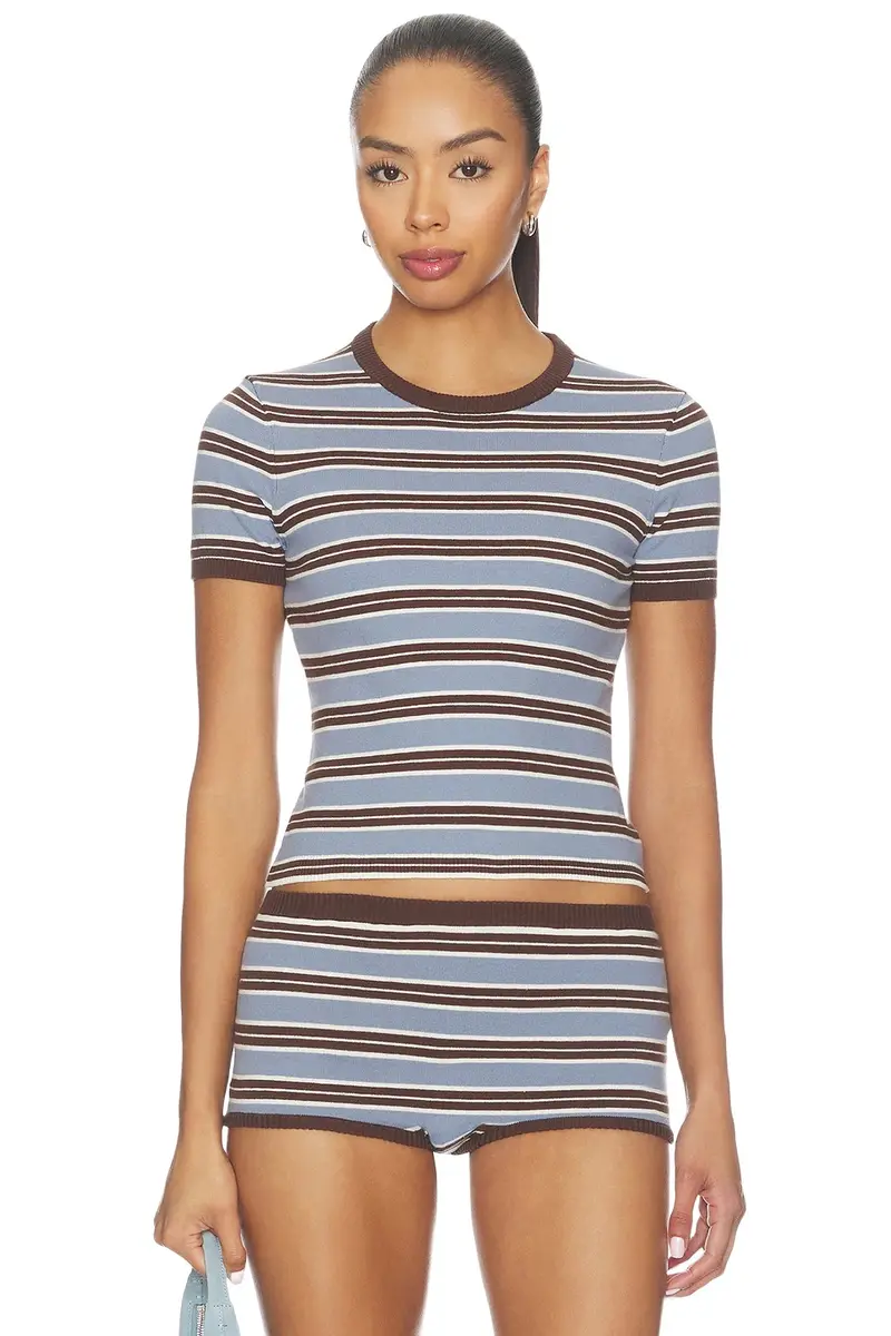 Lovers and Friends Haize Stripe Short Sleeve Tee