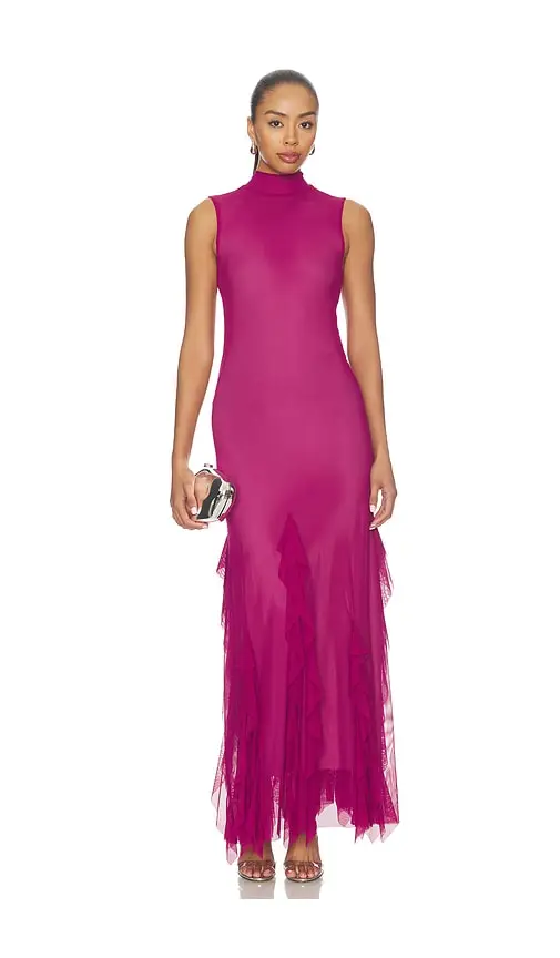 Especia Aneta Mauve Long Dress | Image 1 Especia Aneta Mauve Long Dress | Image 1