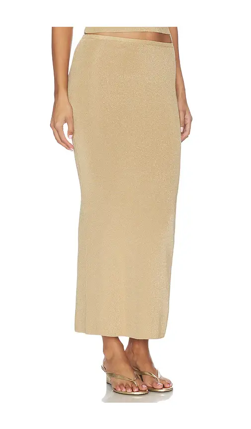 NBD Nyla Shimmer Midi Skirt | Thumbnail 2