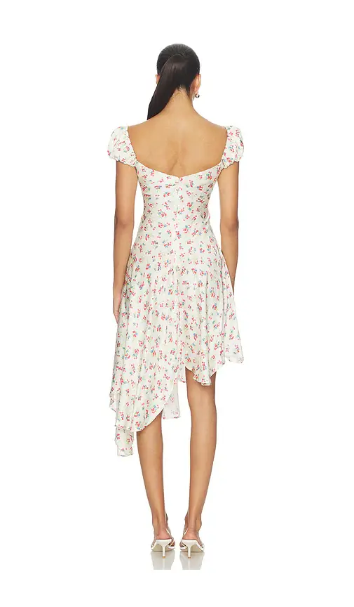 For Love & Lemons Cherry Mae Midi Dress | Thumbnail 3