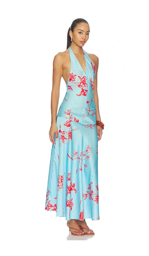 Juliet Johnstone Satin Button Dress | Thumbnail 3