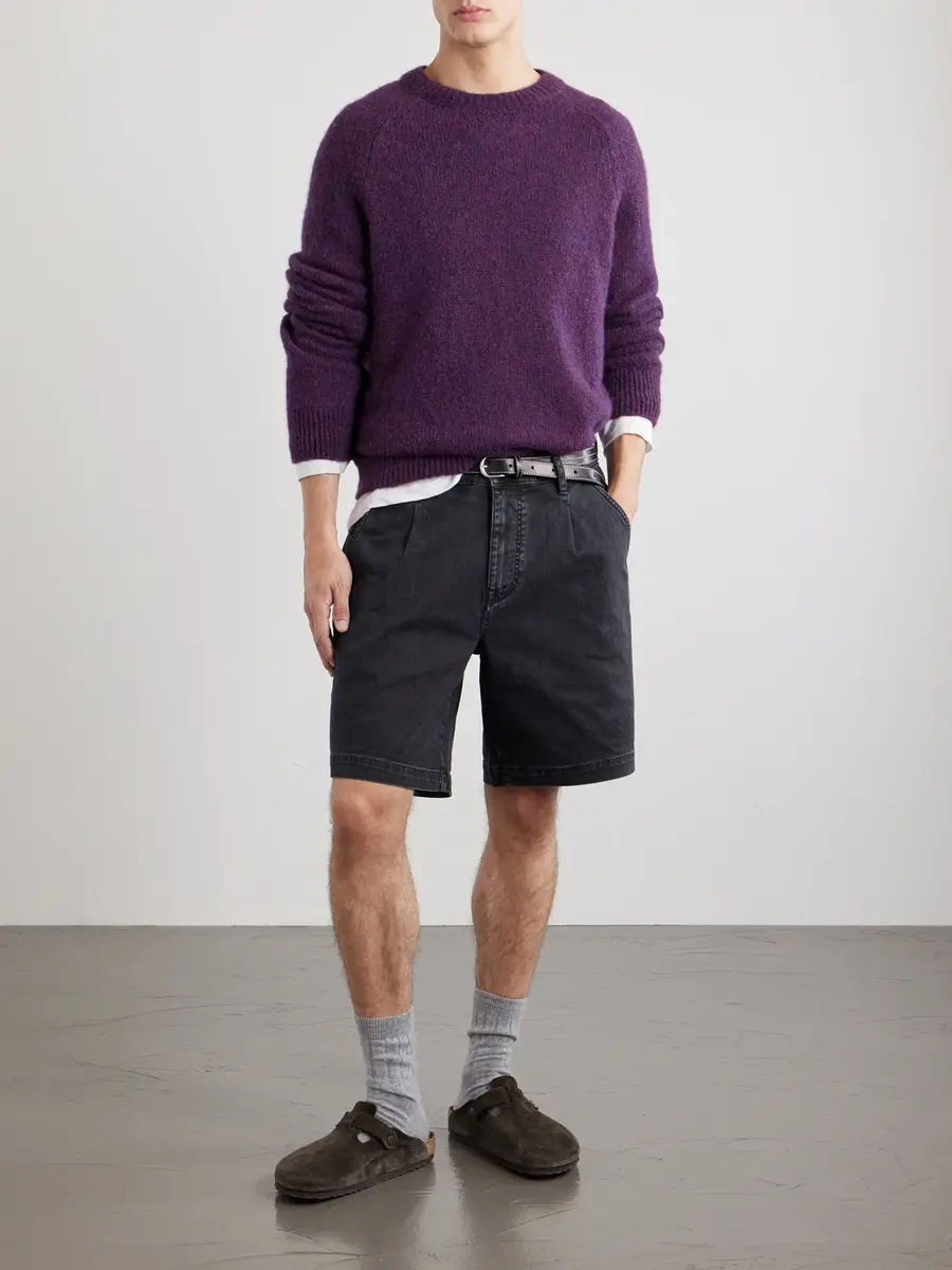 Corridor Spring Wide-Leg Stretch-Cotton Denim Shorts - Men | Thumbnail 2