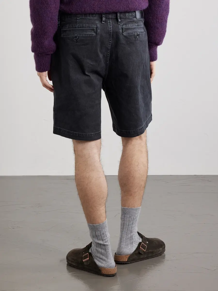 Corridor Spring Wide-Leg Stretch-Cotton Denim Shorts - Men | Thumbnail 4