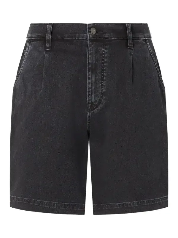 Spring Wide-Leg Stretch-Cotton Denim Shorts - Men