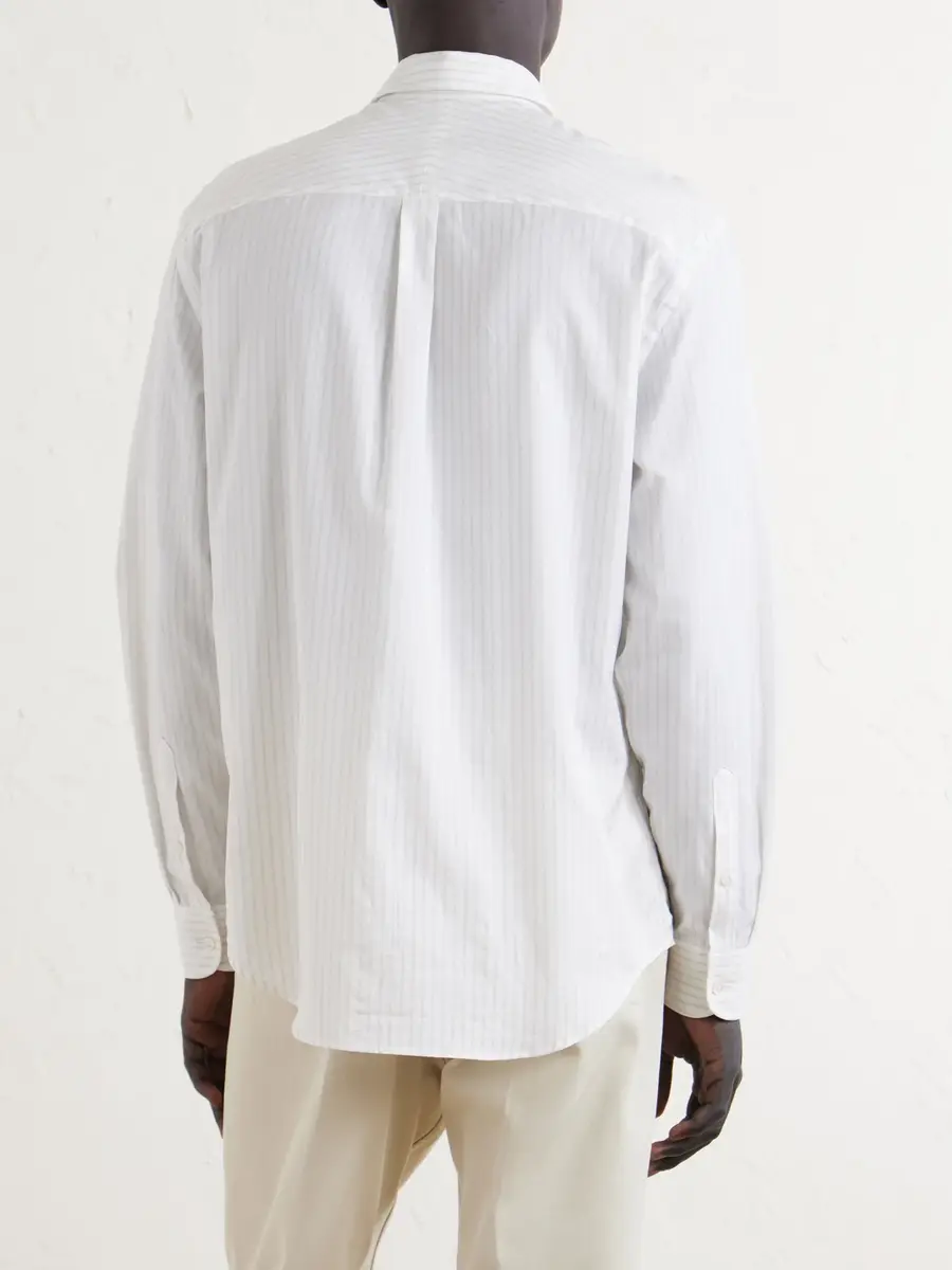 dunhill Striped Cotton Shirt - Men | Thumbnail 4 dunhill Striped Cotton Shirt - Men | Thumbnail 4