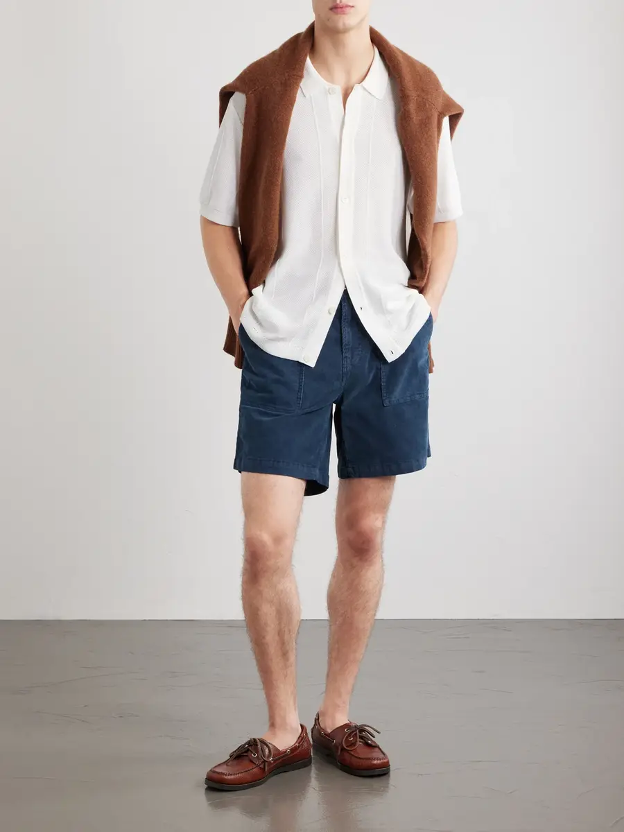 Corridor Wide-Leg Stretch-Cotton Corduroy Shorts - Men | Thumbnail 2