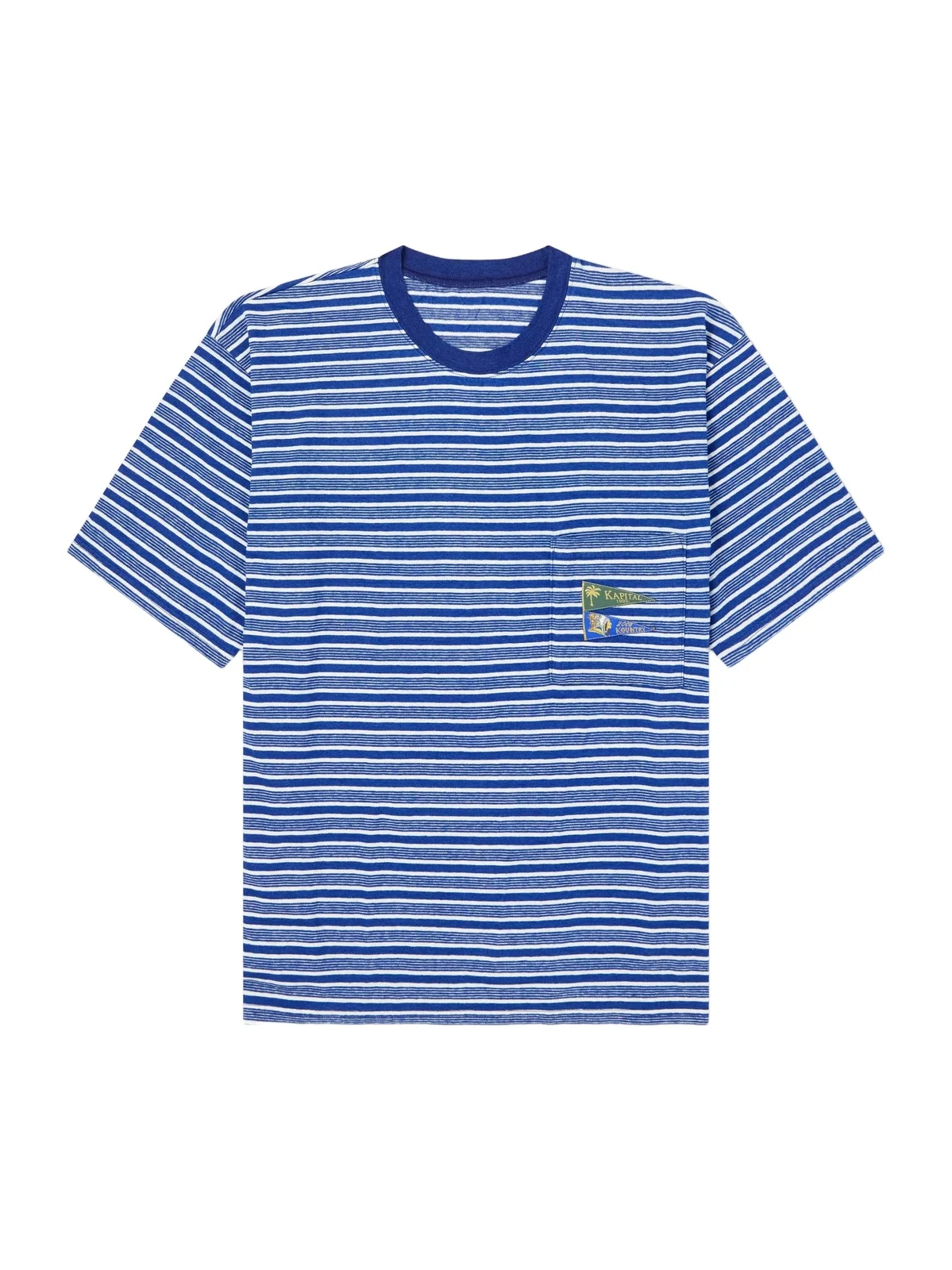 Logo-Appliquéd Striped Cotton-Jersey T-Shirt - Men