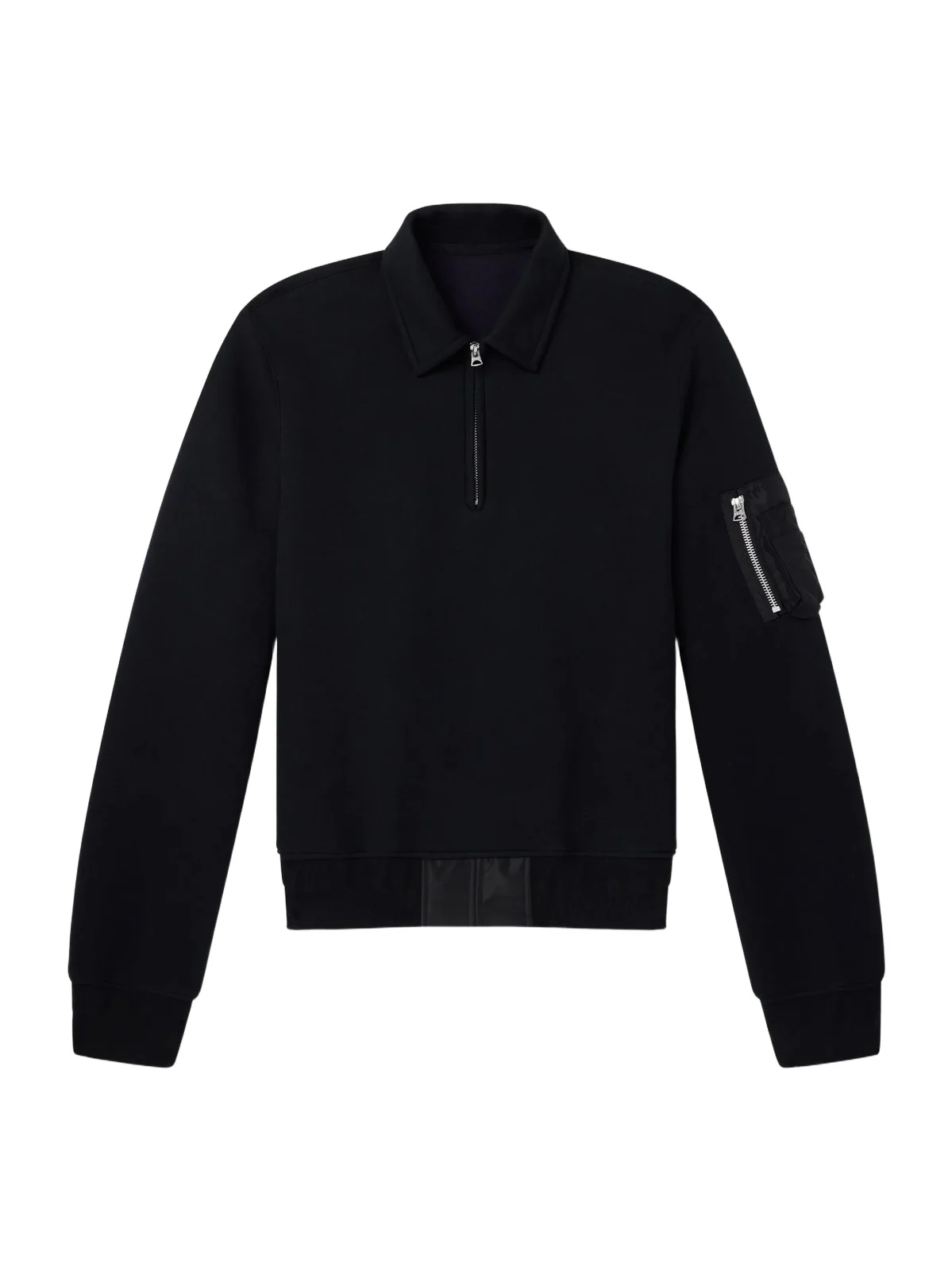 Cotton-Blend Half-Zip Sweater - Men Cotton-Blend Half-Zip Sweater - Men
