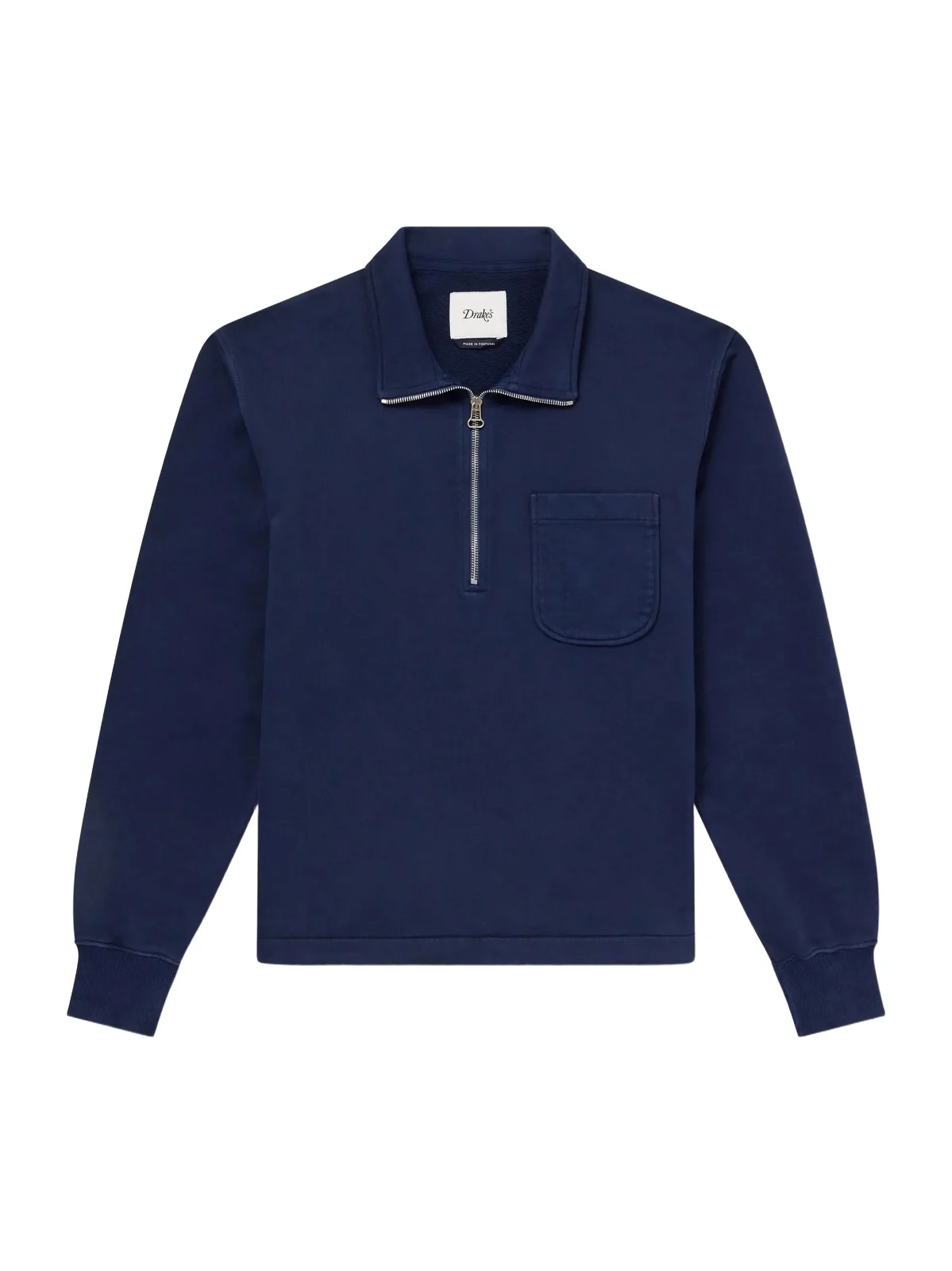 Drake's Cotton-Jersey Half-Zip Sweatshirt - Men