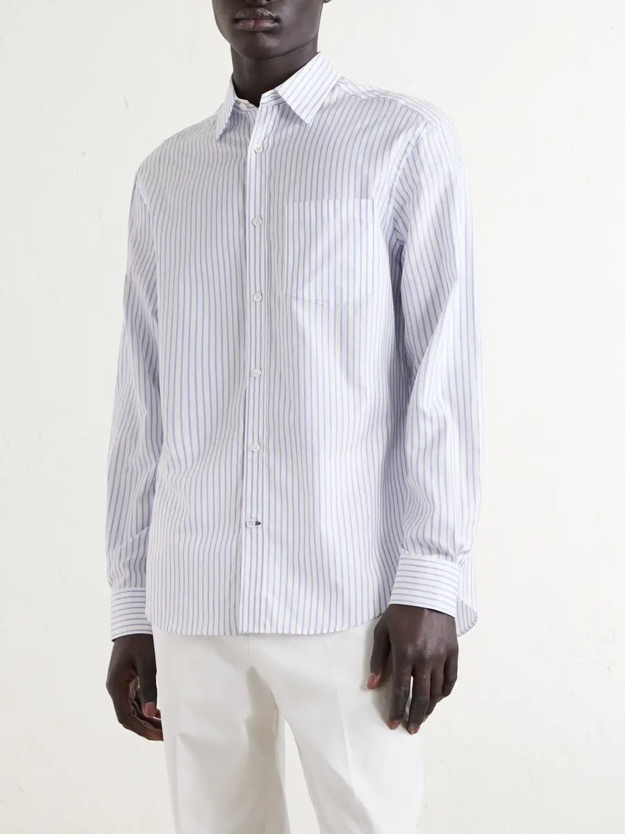 dunhill Striped Cotton Shirt - Men | Thumbnail 3 dunhill Striped Cotton Shirt - Men | Thumbnail 3