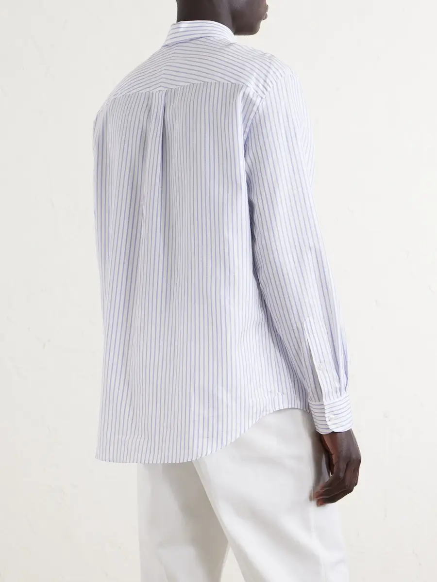 dunhill Striped Cotton Shirt - Men | Thumbnail 4 dunhill Striped Cotton Shirt - Men | Thumbnail 4