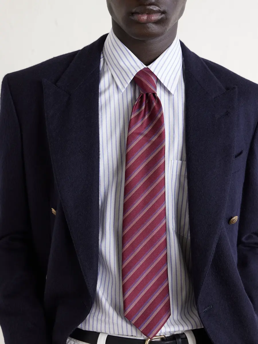 dunhill Striped Cotton Shirt - Men | Thumbnail 5 dunhill Striped Cotton Shirt - Men | Thumbnail 5