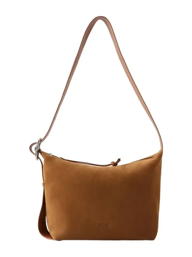 Loop Medium Logo-Debossed Leather Messenger Bag - Men