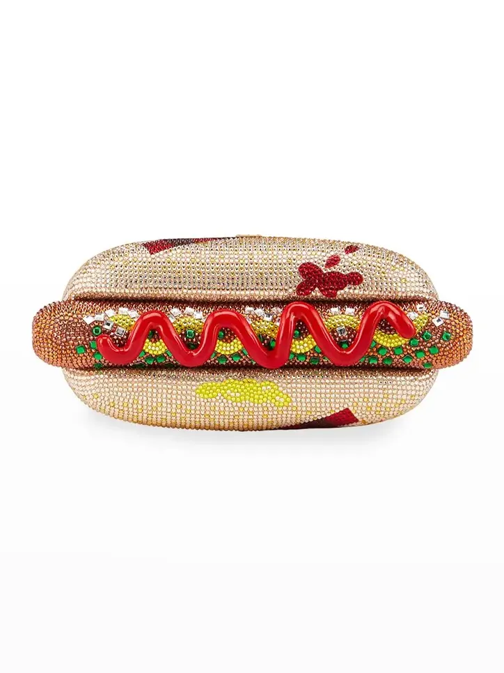 Judith Leiber Couture Hot Dog Minaudiere Clutch Bag