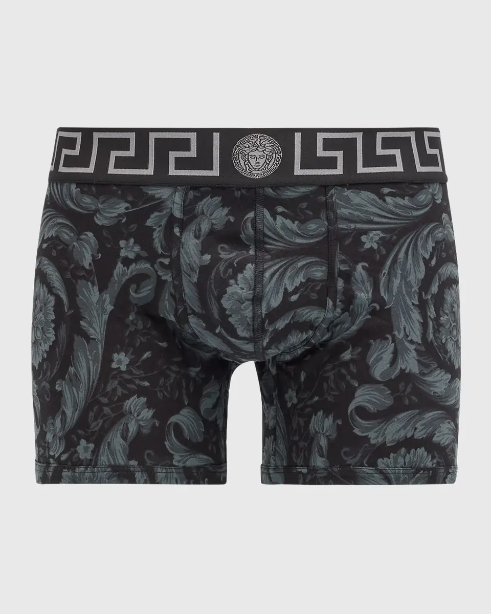 Versace Men's Barocco Organic Jersey Trunks | Thumbnail 2
