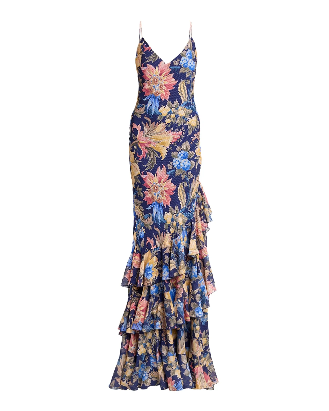 Floral Seersucker Ruffled Maxi Dress Floral Seersucker Ruffled Maxi Dress