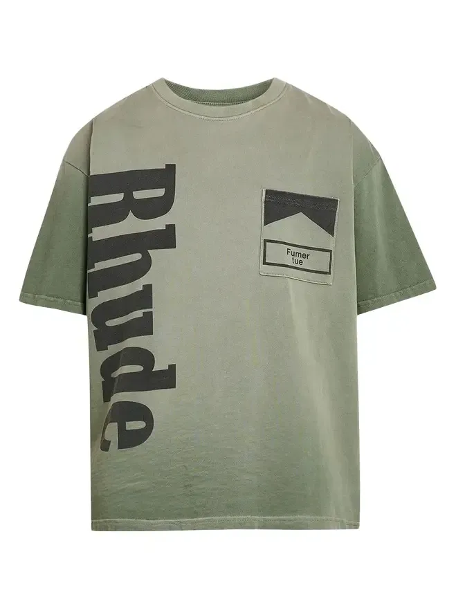 Rhude Men's Cotton Logo Pocket T-Shirt