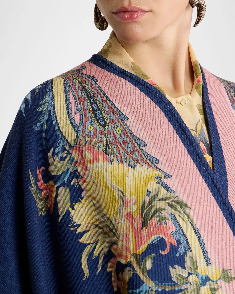 Etro Paisley Wool-Blend Jacquard Cape | Thumbnail 4 Etro Paisley Wool-Blend Jacquard Cape | Thumbnail 4