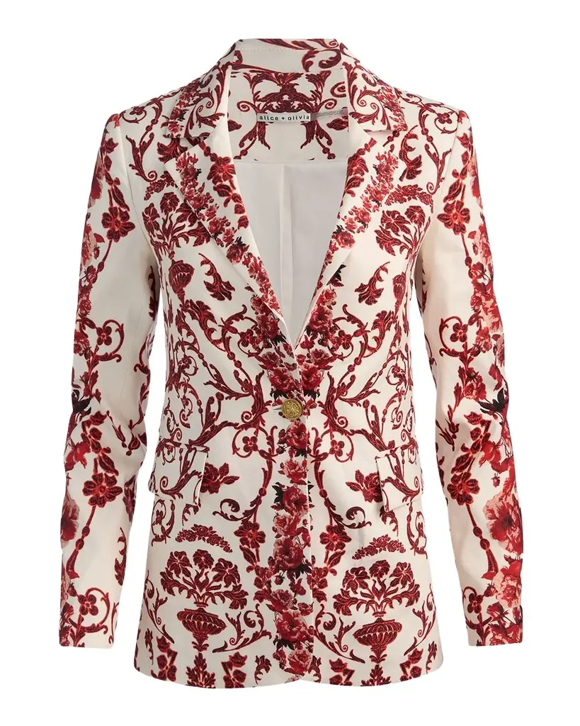Alice + Olivia Macey Notch-Collar Blazer | Image 1 Alice + Olivia Macey Notch-Collar Blazer | Image 1