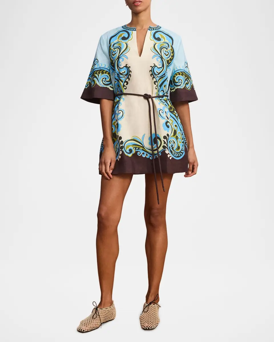 ALÉMAIS Natalia Linen Mini Dress | Thumbnail 4 ALÉMAIS Natalia Linen Mini Dress | Thumbnail 4