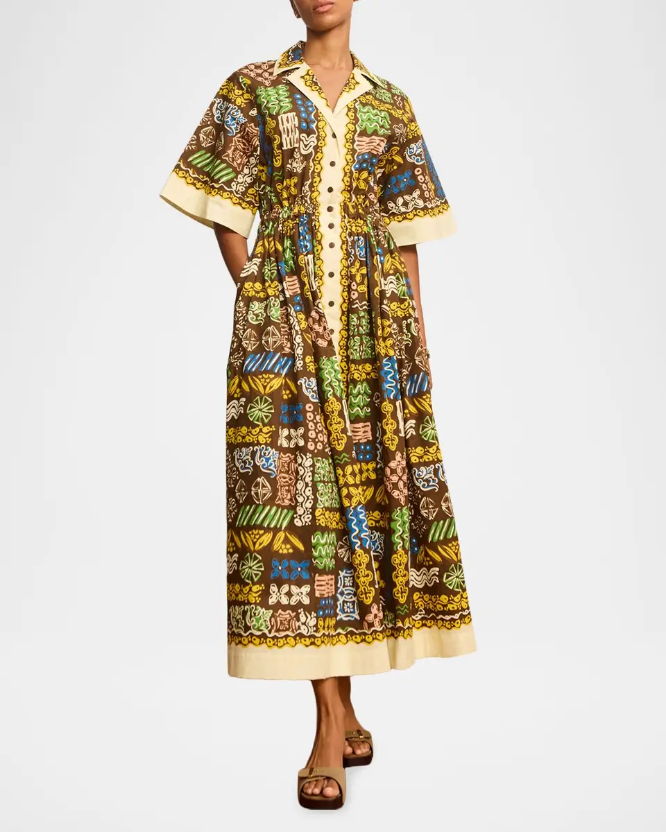 ALÉMAIS Minnie Cotton Midi Shirtdress | Thumbnail 2