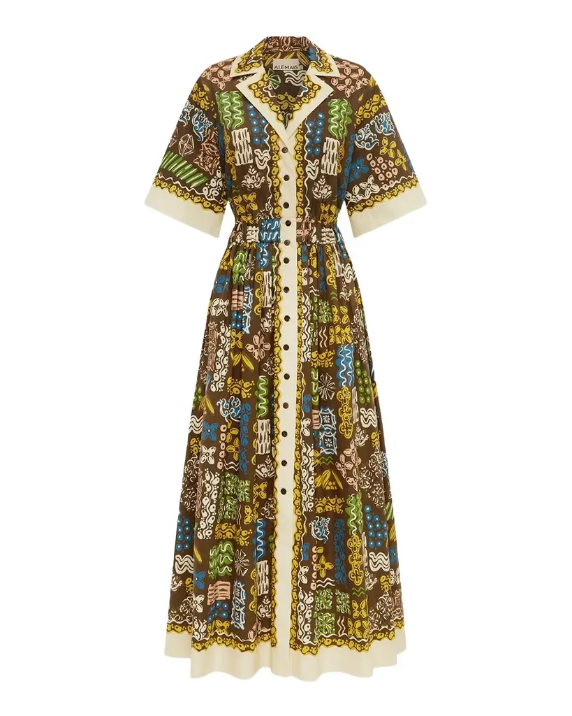 ALÉMAIS Minnie Cotton Midi Shirtdress | Image 1 ALÉMAIS Minnie Cotton Midi Shirtdress | Image 1