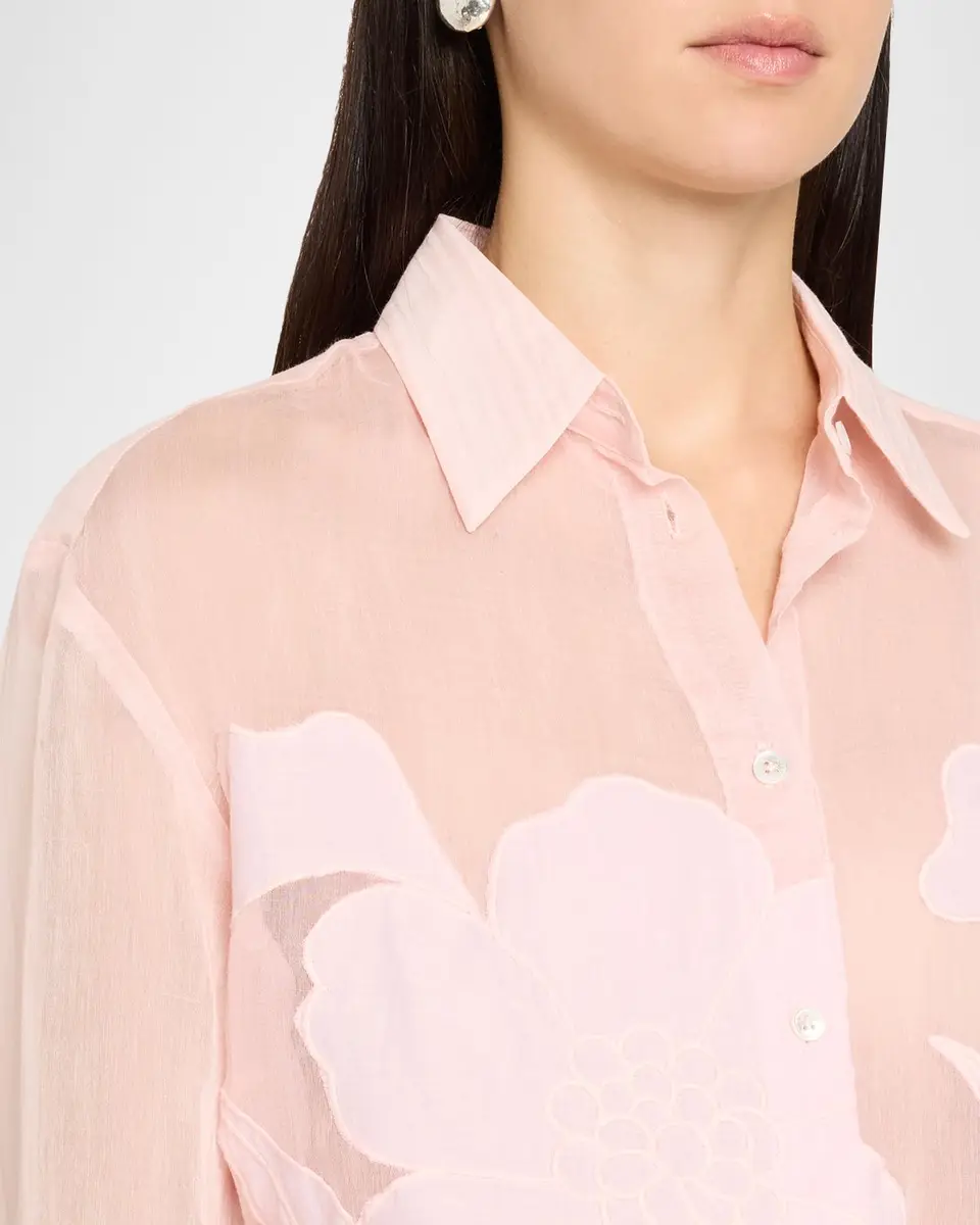 Cissa Floral Embroidered Button-Front Shirt | Thumbnail 5 Cissa Floral Embroidered Button-Front Shirt | Thumbnail 5