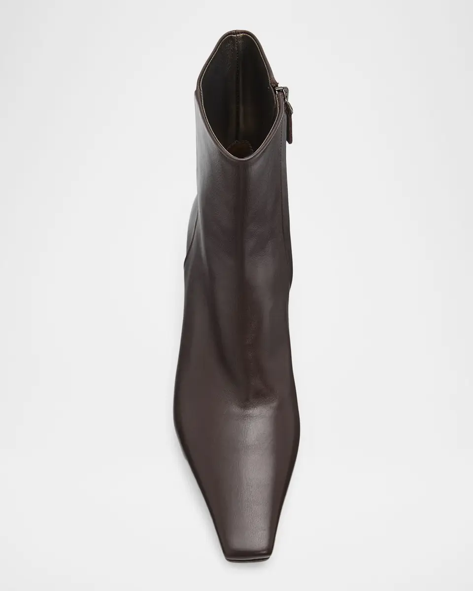 Brunello Cucinelli 55mm Monili Heel Leather Ankle Booties | Thumbnail 3 Brunello Cucinelli 55mm Monili Heel Leather Ankle Booties | Thumbnail 3