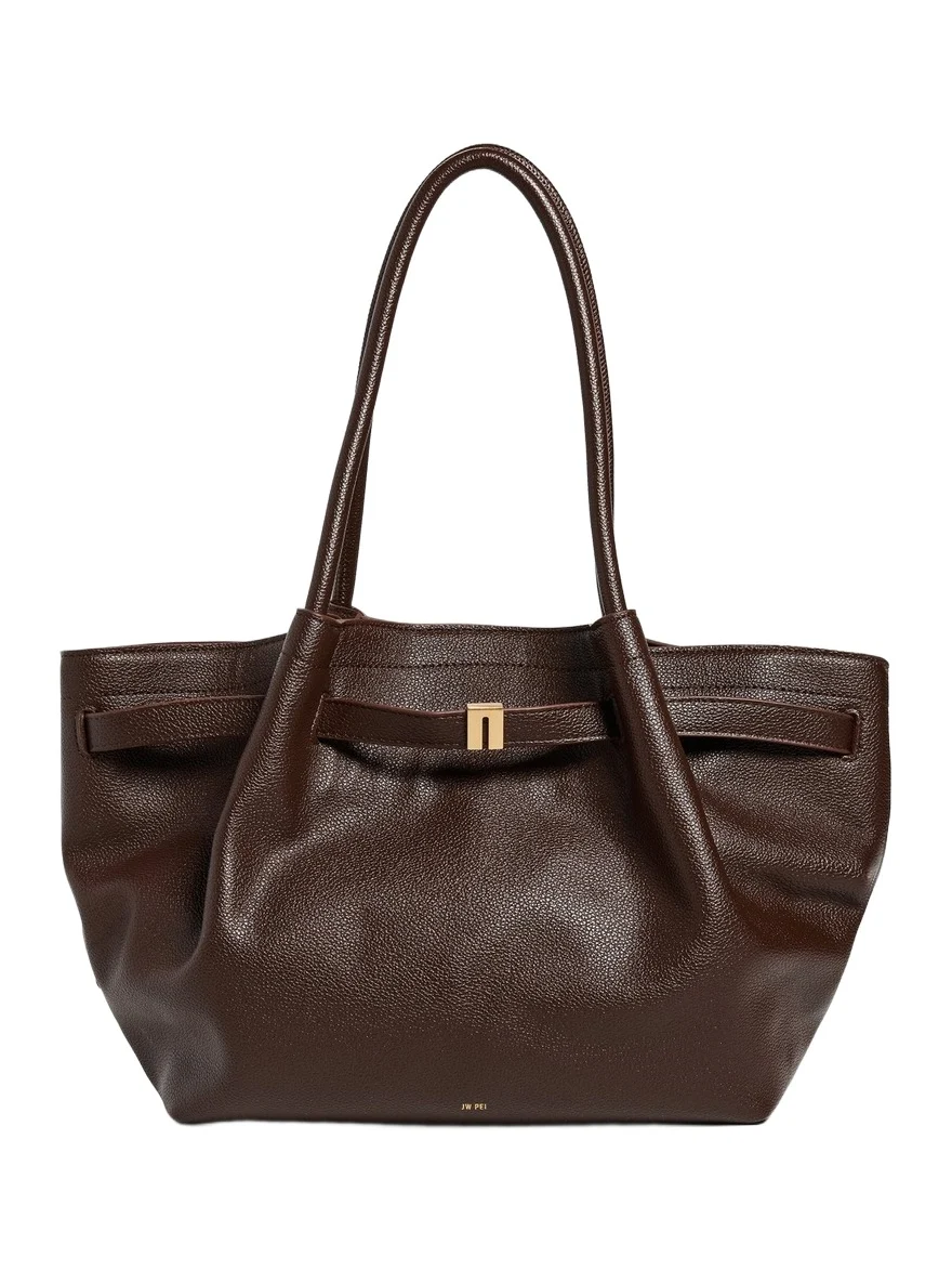 Hana Faux Leather Medium Tote Bag Hana Faux Leather Medium Tote Bag