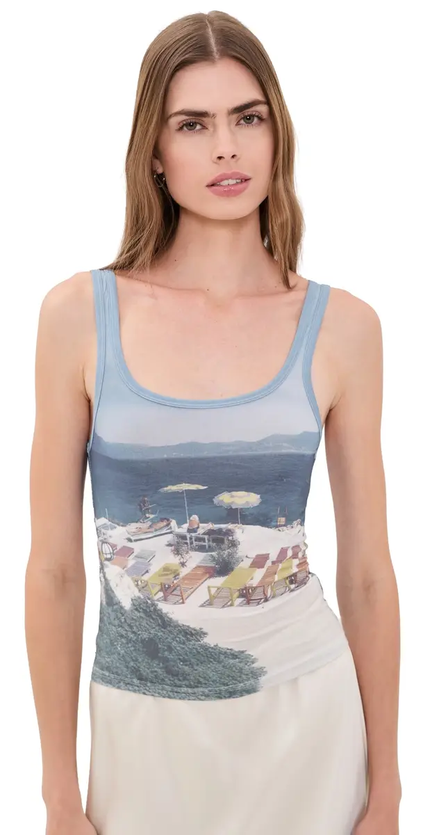 Yellow the Label Fara Tank Blues | Image 1 Yellow the Label Fara Tank Blues | Image 1