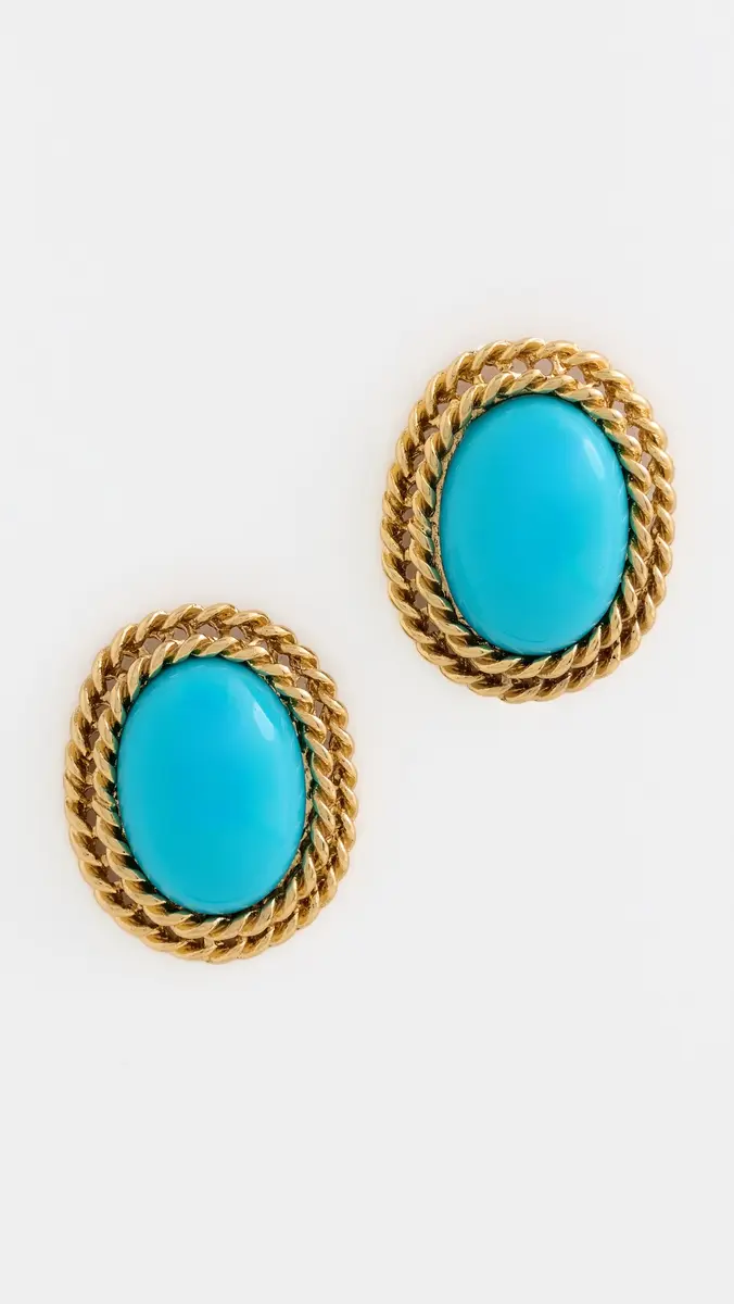 KENNETH JAY LANE Oval Center Earrings | Thumbnail 2