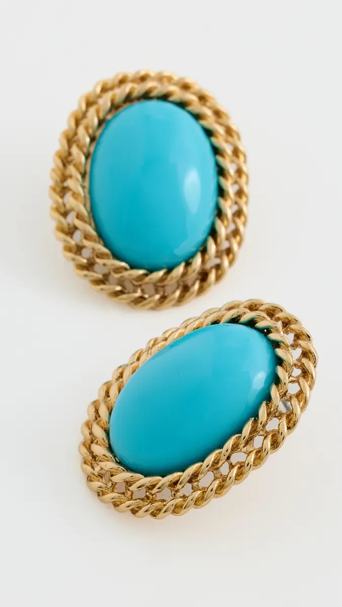 KENNETH JAY LANE Oval Center Earrings | Thumbnail 4